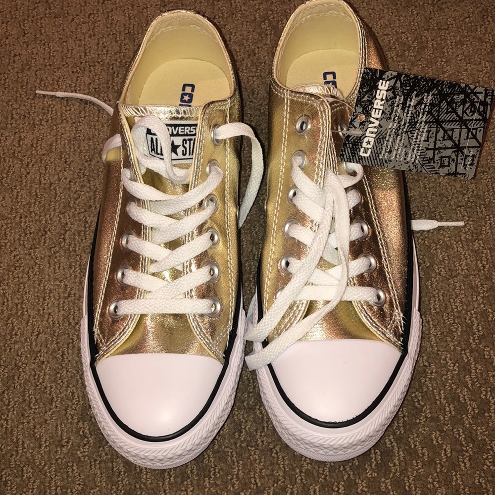 Gold Metallic Converse